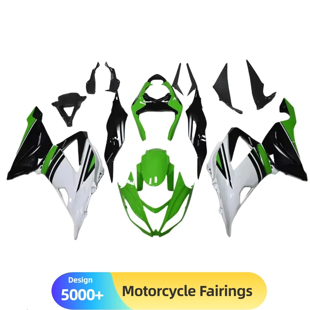 

Motorcycle Fairing Kit for 2013-2018 KAWASAKI ZX6R with ABS Plastic Injection Molded and Integrated Features for Perfect Fit