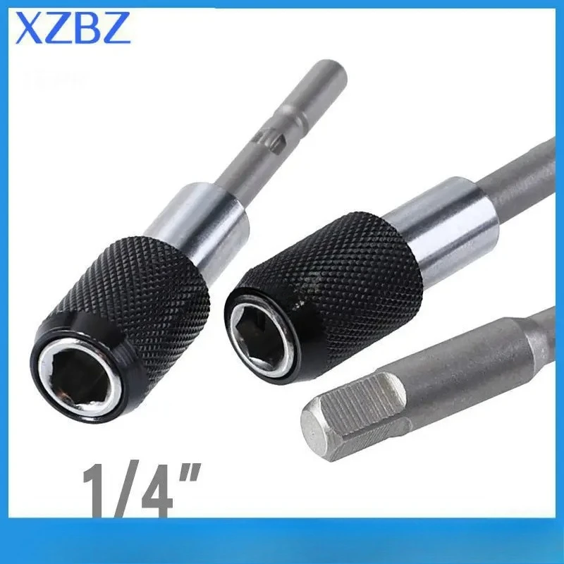 

Быстросъемная электрическая дрель, магнитный держатель бит для отверток, 60 мм, 1/4, шестигранный хвостовик, аксессуары для электроинструментов