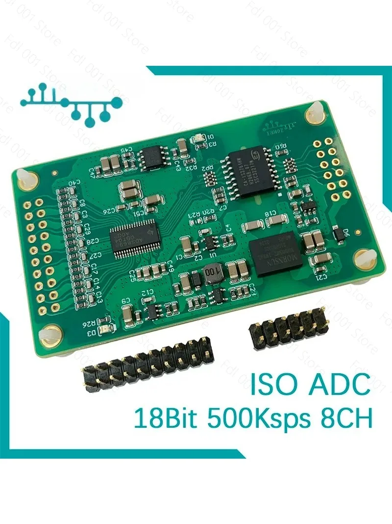 2026 ADS8698 18Bit 500Ksps 8-Channel Isolated SAR ADC Module