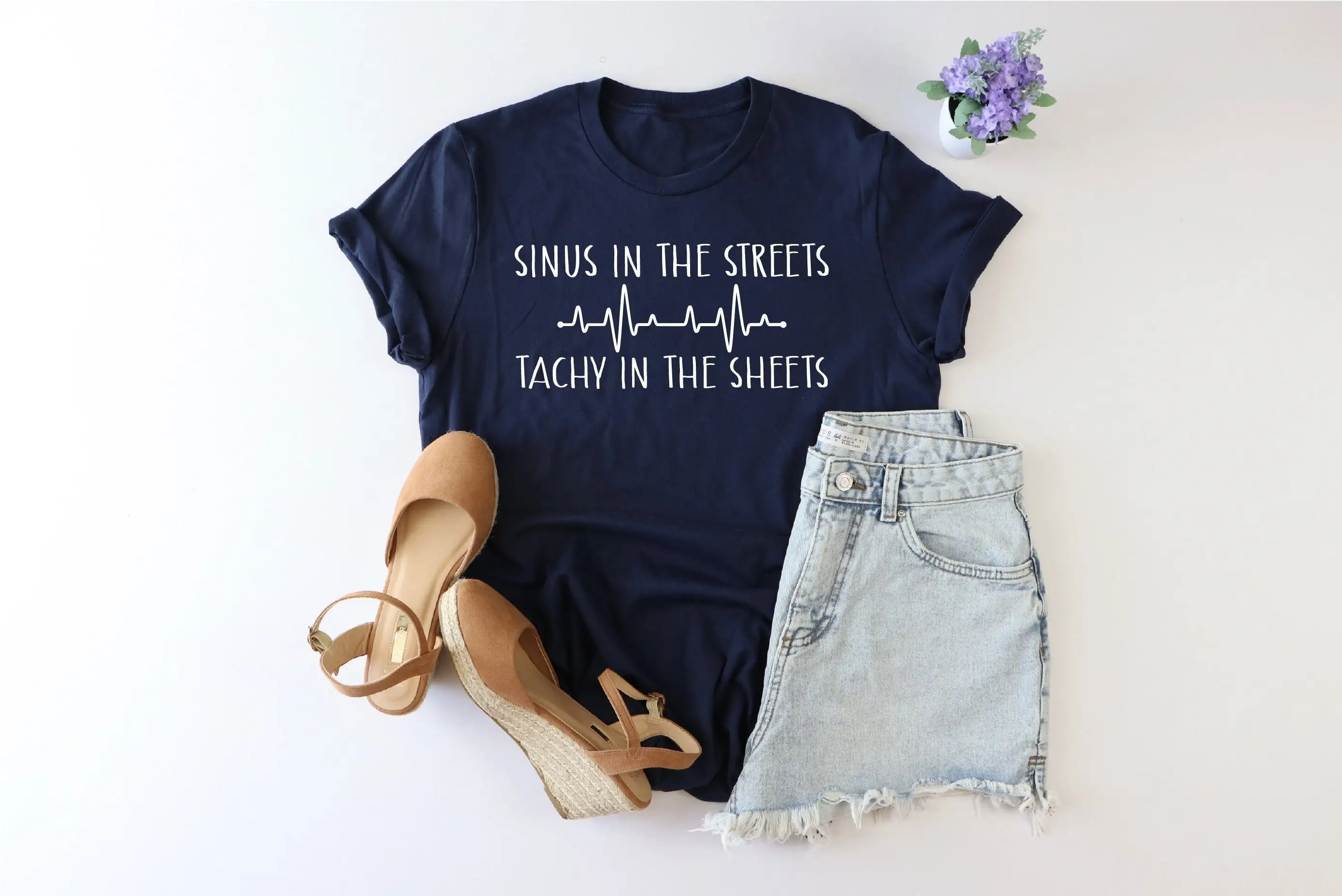 Sinus in the streets tachy sheets ER Nurse ICU For Future RN graduation Nursing shirt