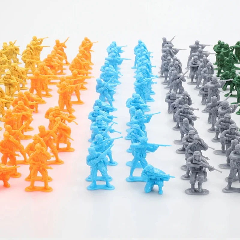 24/36/100 Stück ﻿ ﻿ ﻿ Soldaten-Modell 5cm Plastik Schreibtisch-Ornament Mini-Skulptur Armee-Männer Actionfiguren Militär-Enthusiasten Geschenke TMZ – Detail 8