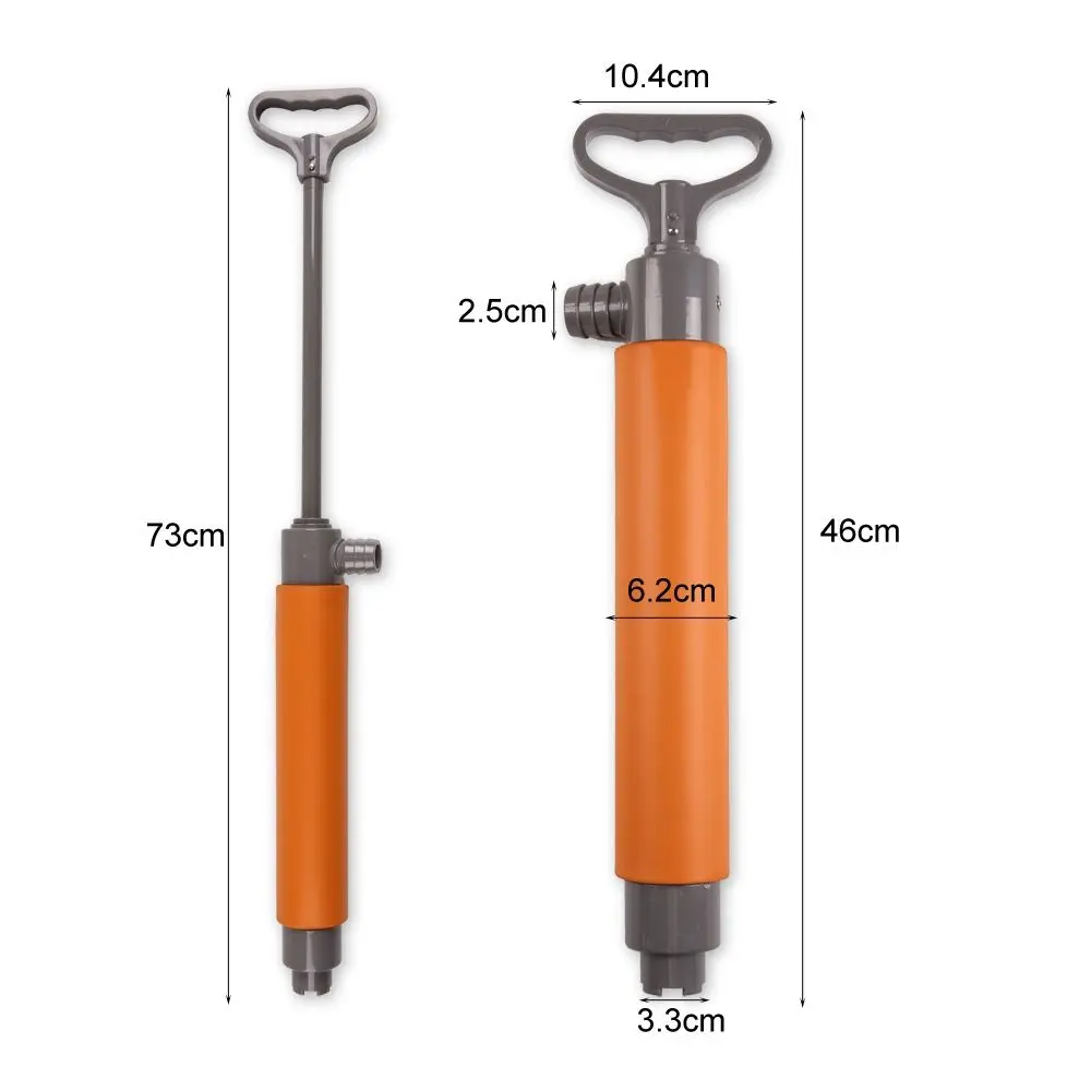 Bomba manual para caiaque, 46cm, portátil, extensível, flutuante, bomba de esgoto, fácil de usar, com tubo de extensão, bombas de drenagem manual para caiaque