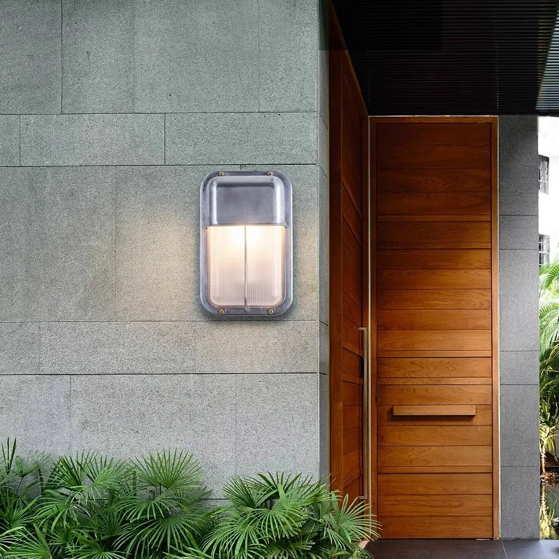 American Wall Lamps Homestay Die-casting Aluminum Rust Proof Exterior Courtyard Entrances Terraces Corridors Outdoor Wall Sconce