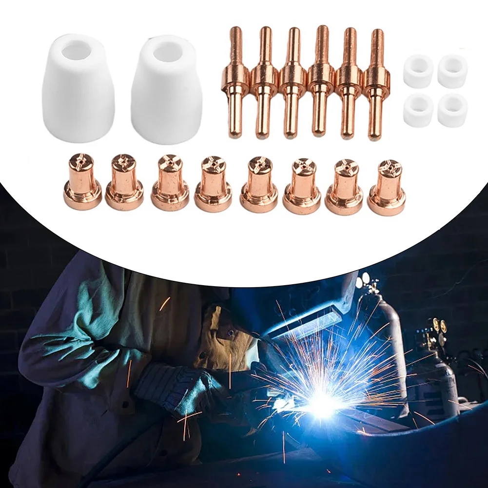 

20PCS For PT-31 Extended Air Plasma Cutting Nozzle Electrode Plasma For CUT-40 For PT31 Plasma Cutter Consumables