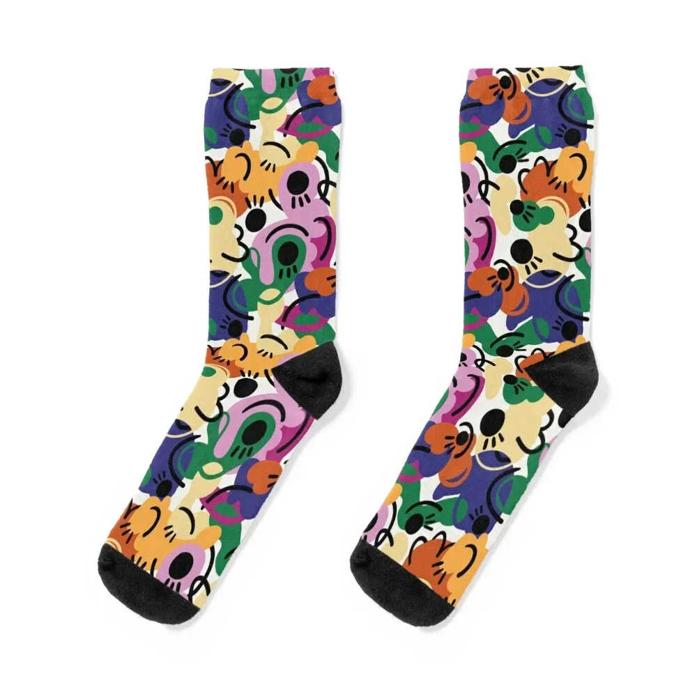

All kind of shapes and eyes Socks Sports cartoon funny gifts golf Socks For Man Women's