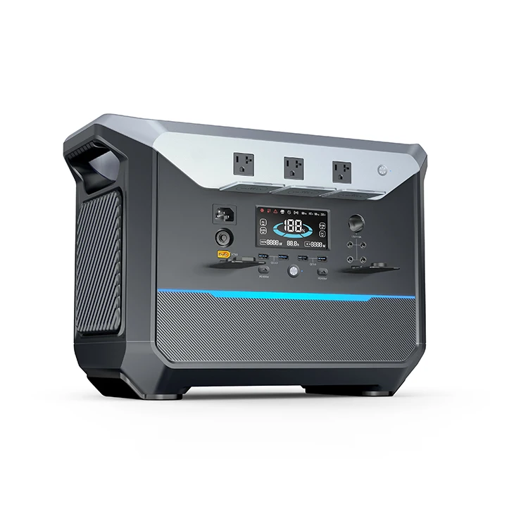 Lithium LiFePO4 1000W 2000W Power Bank Camping Solar Portable Power Station 2000W