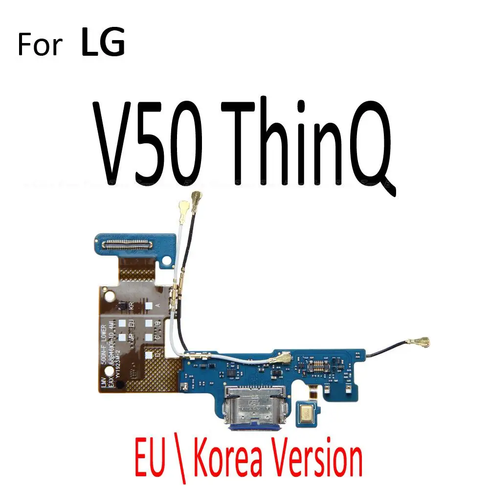 Conector de carga de alimentación, placa de base de puerto, Cable flexible para LG V30, V30S Plus, V35, V40, V50, V50S, V60, ThinQ 5G
