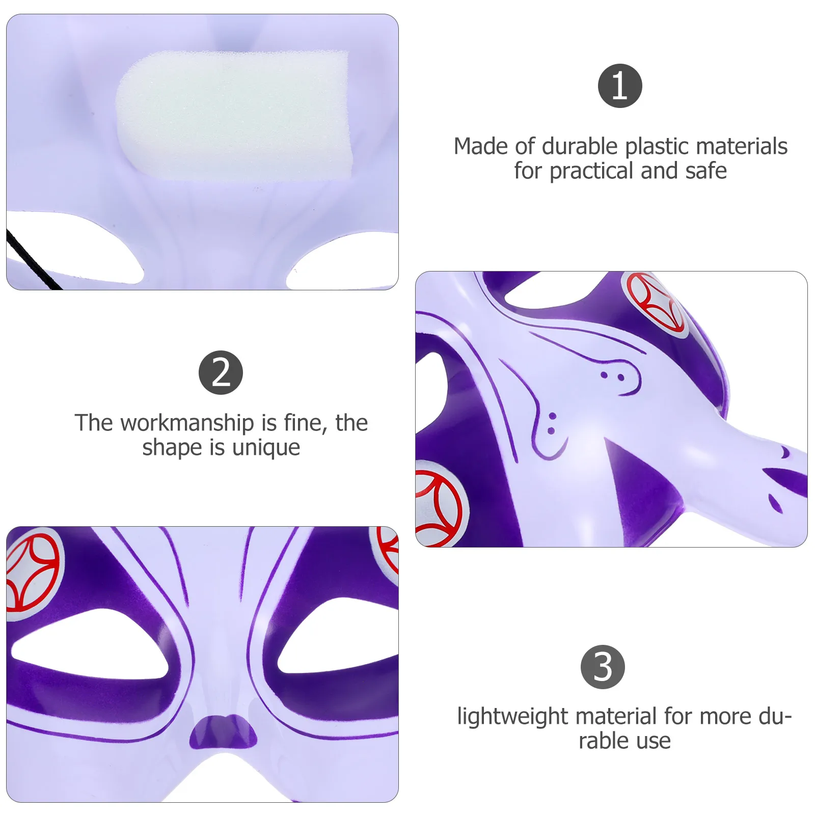 

Good Looking Bunny Mask Masquerade Women Plastic Party Reusable Half Face