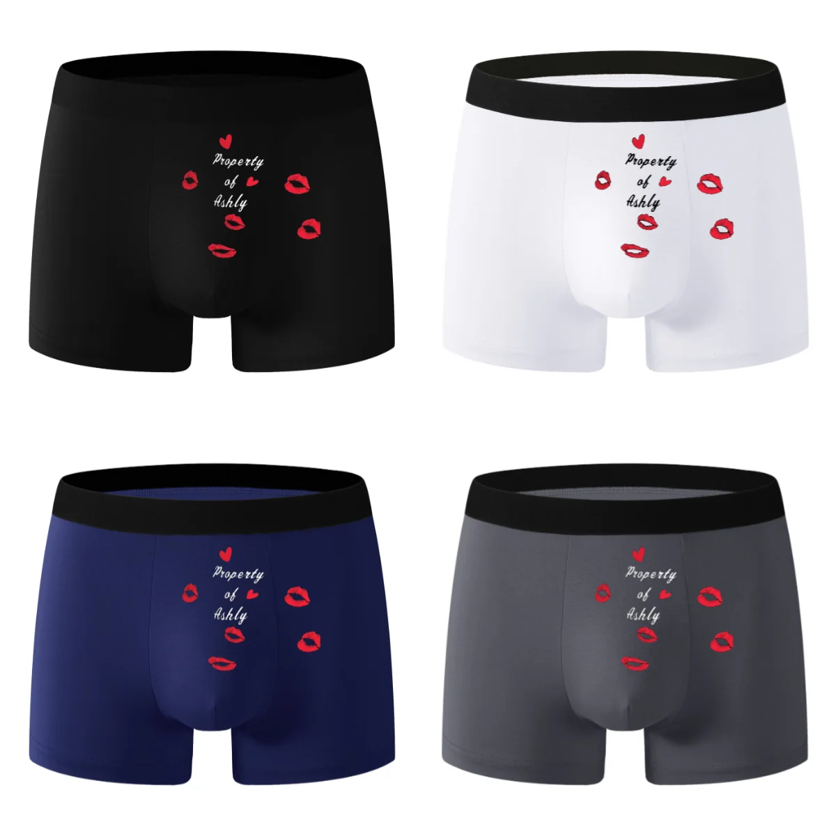 

4 шт. новые облегающие боксеры - это musthave для мужчин, черное нижнее белье на лето 2025 года - удобное, высокое качество.