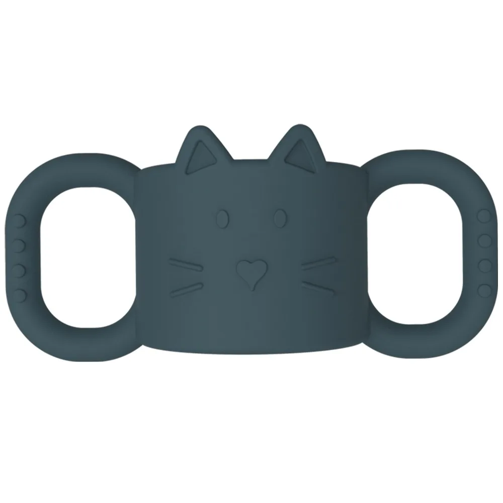 Food-Grade Silicone Baby Bottle Sleeve Cute Cat Face Insulated Grip Silicone Cup Holder Flexible for Dr. Brown’s 8 oz/4 oz