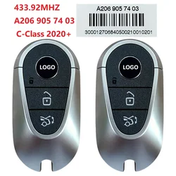 3 przyciski 433.92MHz dla Mercedes klasa C 2020 + OEM inteligentny klucz nr części: A206 905 74 03 Keyless Go