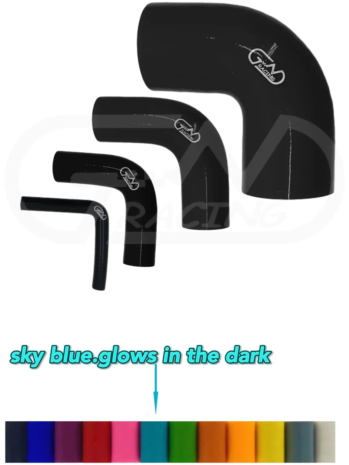 90 Degree Elbow Coupler ID16mm-ID127mm Silicone Hose 3/4-ply Length 102mm Thickness 4.5/5mm for Turbo/Intercooler/Intake Piping,
