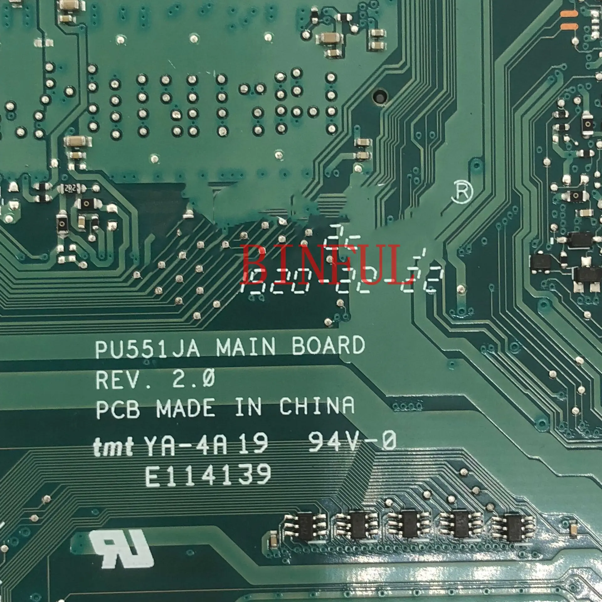 Placa-mãe para laptop Asus PU551JA REV.2.0 HM86 100% totalmente testada funcionando bem