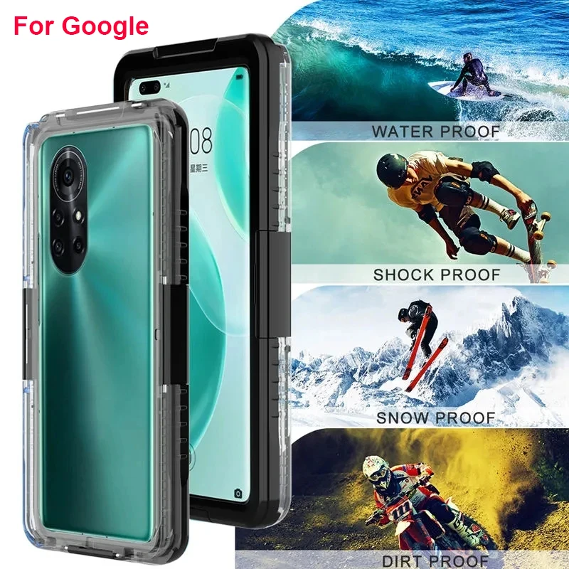 

IP68 Waterproof Case For Google Pixel 8 Pro 7 7a 6a 6 5 4 3a 3 2 Case Full Protection Shockproof Cover Pixel 4 3 XL 2 XL Coque