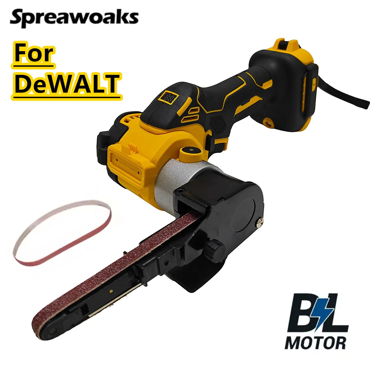 Brushless Electric Mini Belt Sander 11000RPM Angle Grinder Cordless Belt Sander Polisher Power Tool For DeWALT 20V Battery