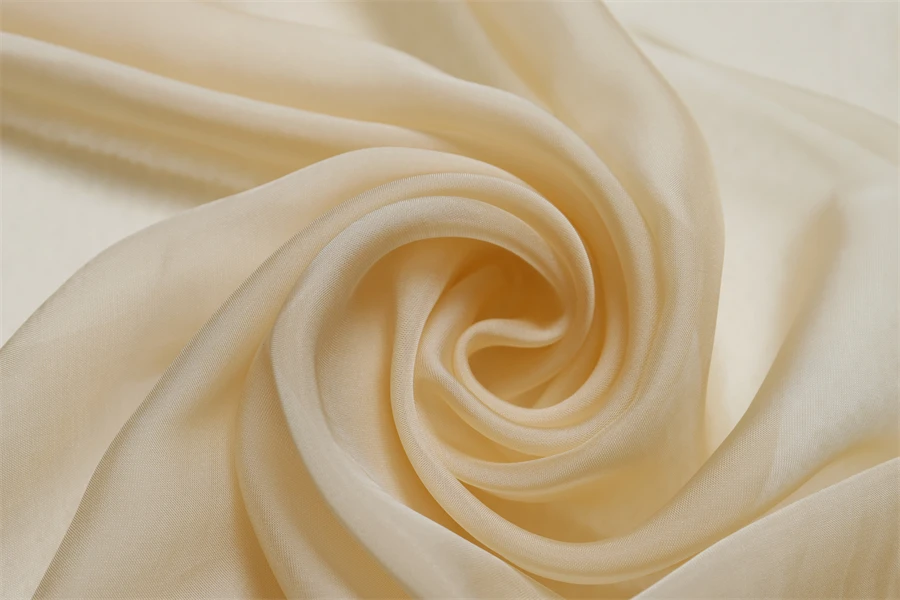 factory Wholesale 3M silk dress scarf Chiffon pink white lined scarf fabric 140 width wedding dress Natural healthy silk