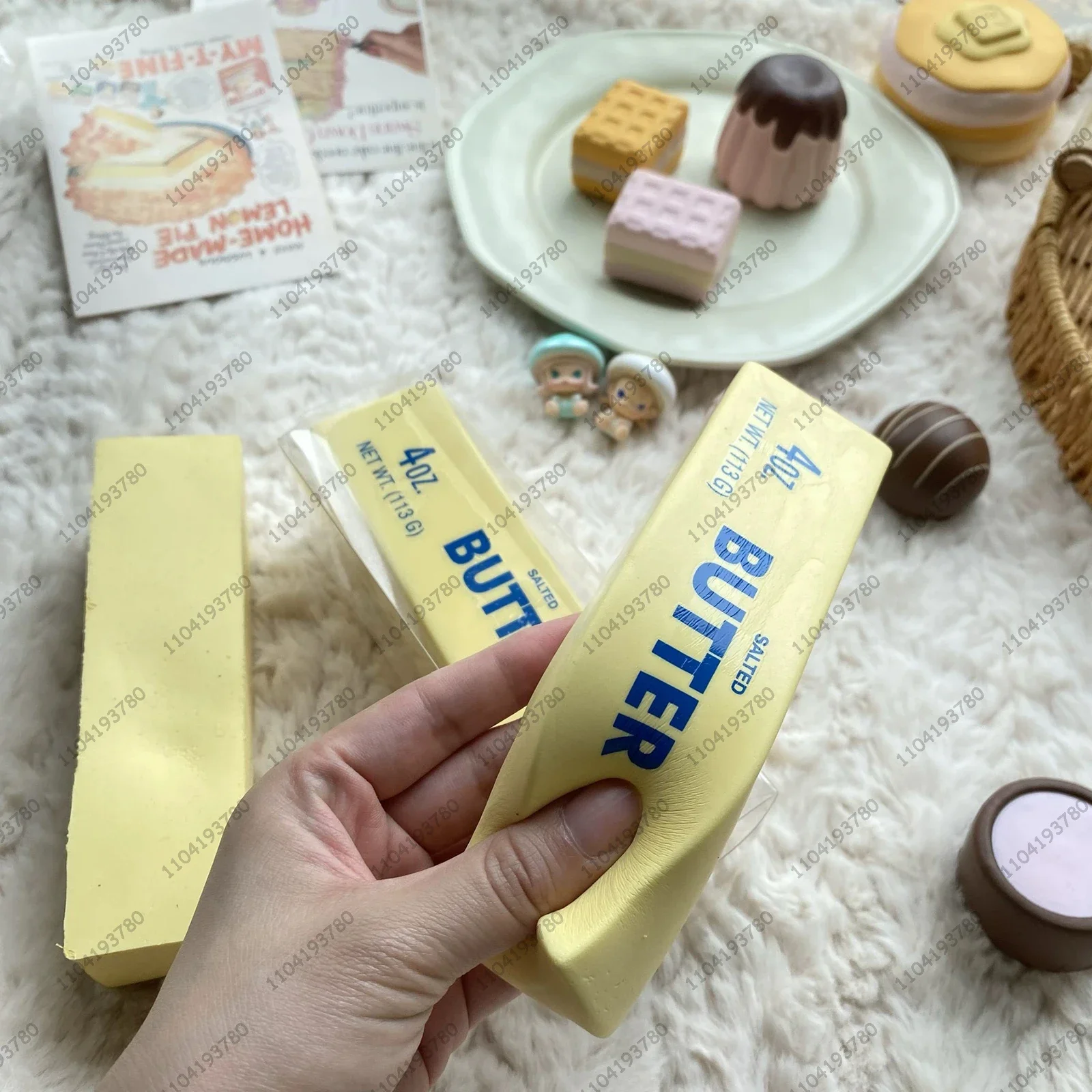 Butter Stick Squishy Toy Slow Rising Yellow Butter Bar Squeeze Toy Squishy Fidget Toy Anti Stress Release Hand Relax Gift Toy