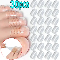 1/30pcs Toe Separator Breathable Silicon Toe Caps Toenails Protection Elasticity Anti-Friction Sweatproof for Foot Protectors