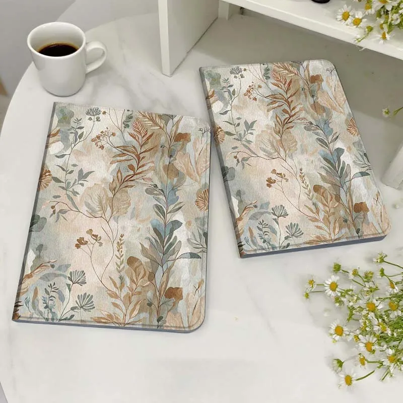 

Vintage Flower Pattern For Honor MediaPad MatePad 6 7 X8 M5 M6 V6 V7 T5 T10 T10s 10 11 SE C5e X8a Pro Lite Tablet Case