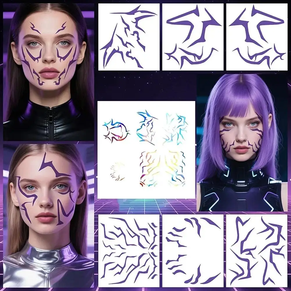 

Kpop Kang Cosplay Prop Tattoo Sticker Rumi Tattoo Sticker Demon Hunters Cosplay Tattoo Halloween Outfit For Women