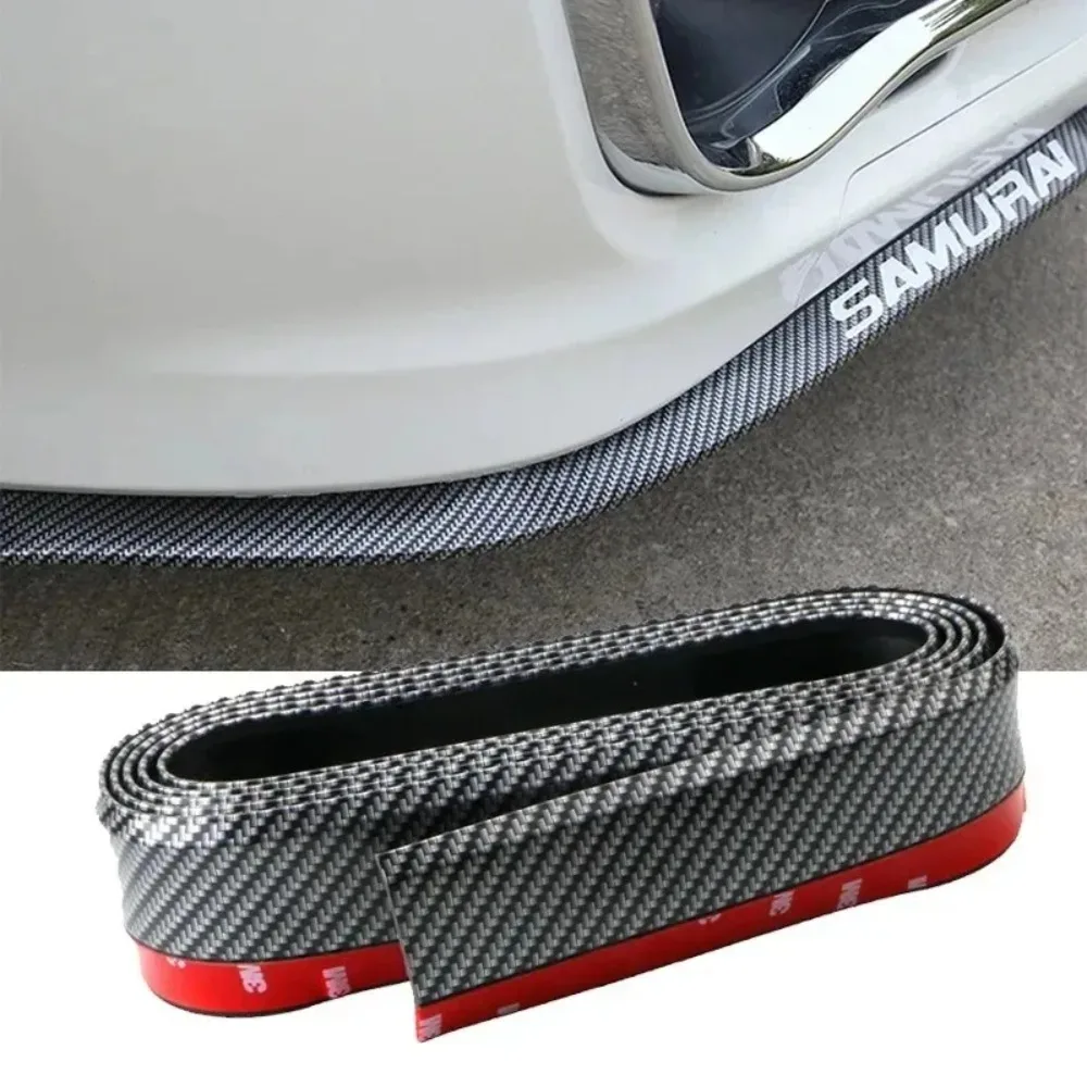 General for Motors Carbon Fiber Front Lip Bumper Spoiler Car Personalized Modification Anti Collision Rubber Strip Accessorie