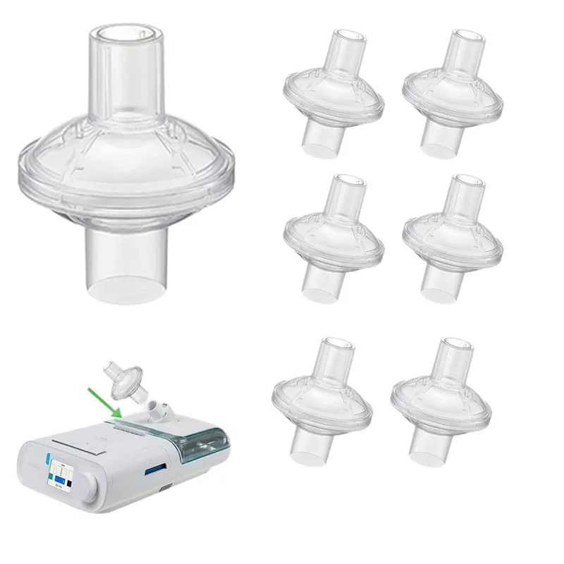 

Universal CPAP Bacterial Viral Filter, 2-Stage Filter Cotton, Disposable Heat Moisture Exchanger (HME) for Ventilator