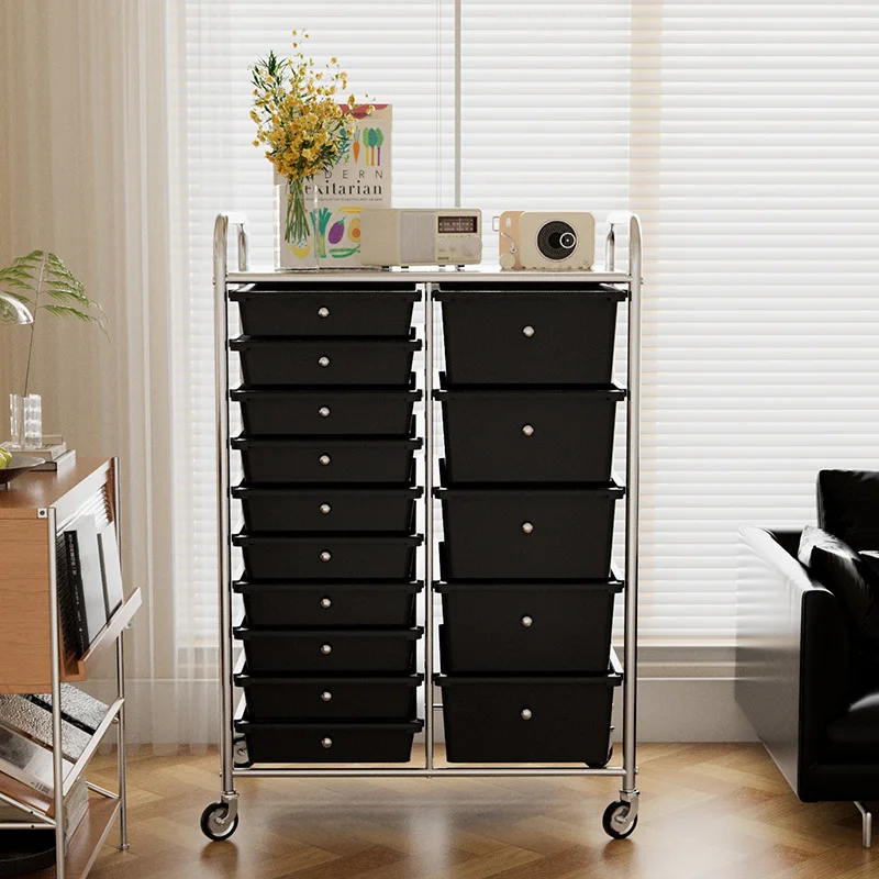 

Household storage cabinet, multi-layer drawer storagecabinet, cosmetic storagerack, utilityrack, living room movablestorage