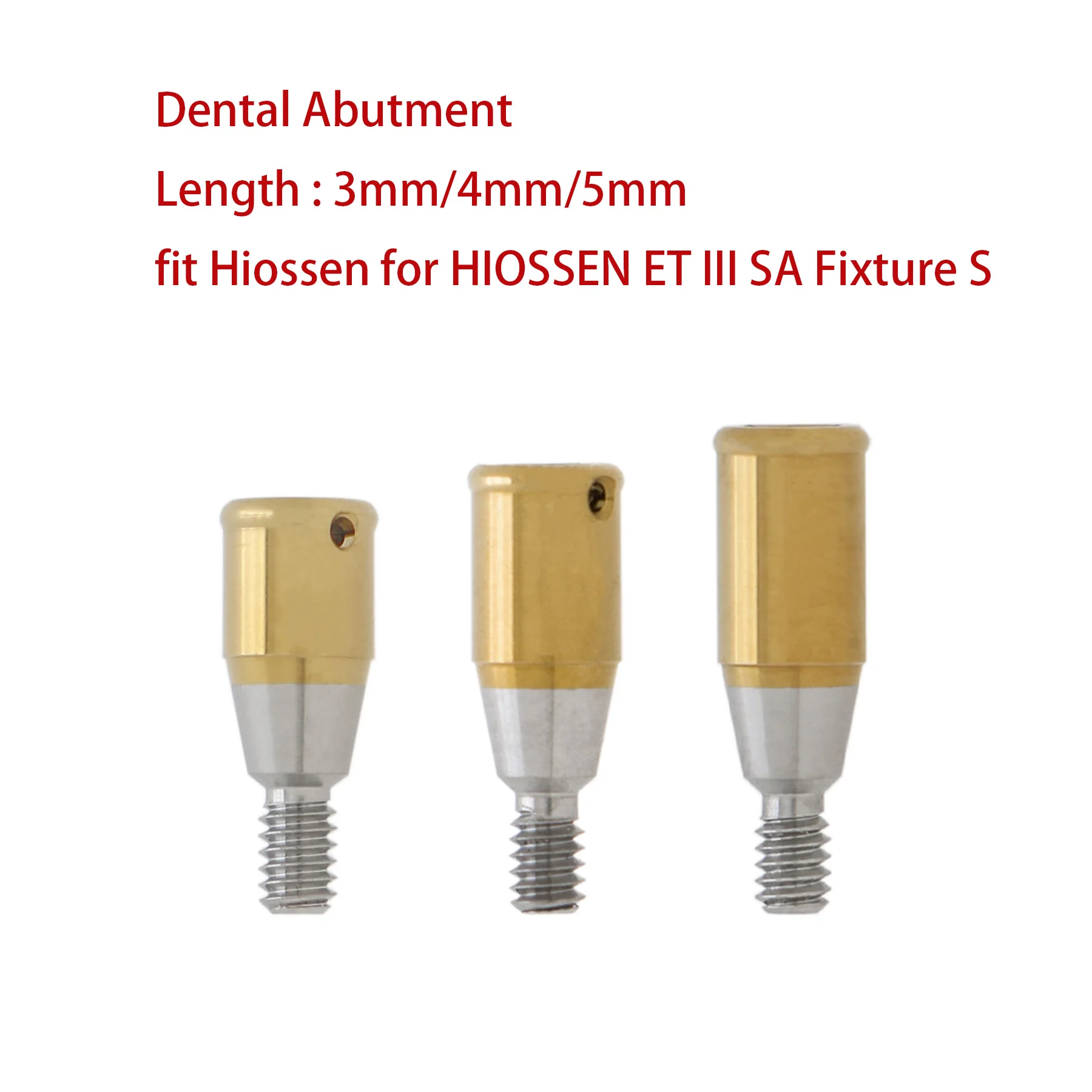 

Dental Implant Attachment Abutment Male Caps Kits Tool fit Hiossen for HIOSSEN ET III SA Fixture S