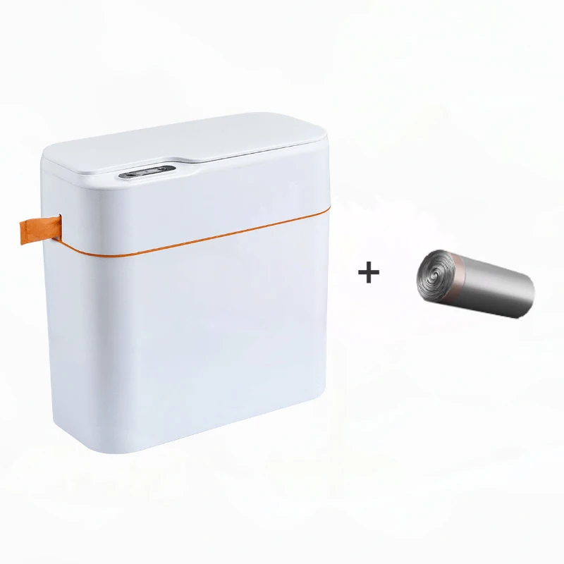 Automatic Sealing Smart Trash Can For Bathroom Toilet Kitchen Waterproof Garbage Bin With Lid Smart Sensor Trash Bin 18L