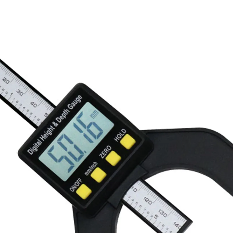 Promotion Digital Depth Caliper Height Gauge Digital Tread Depth Gauge LCD Magnetic Self Standing Aperture 0-80mm