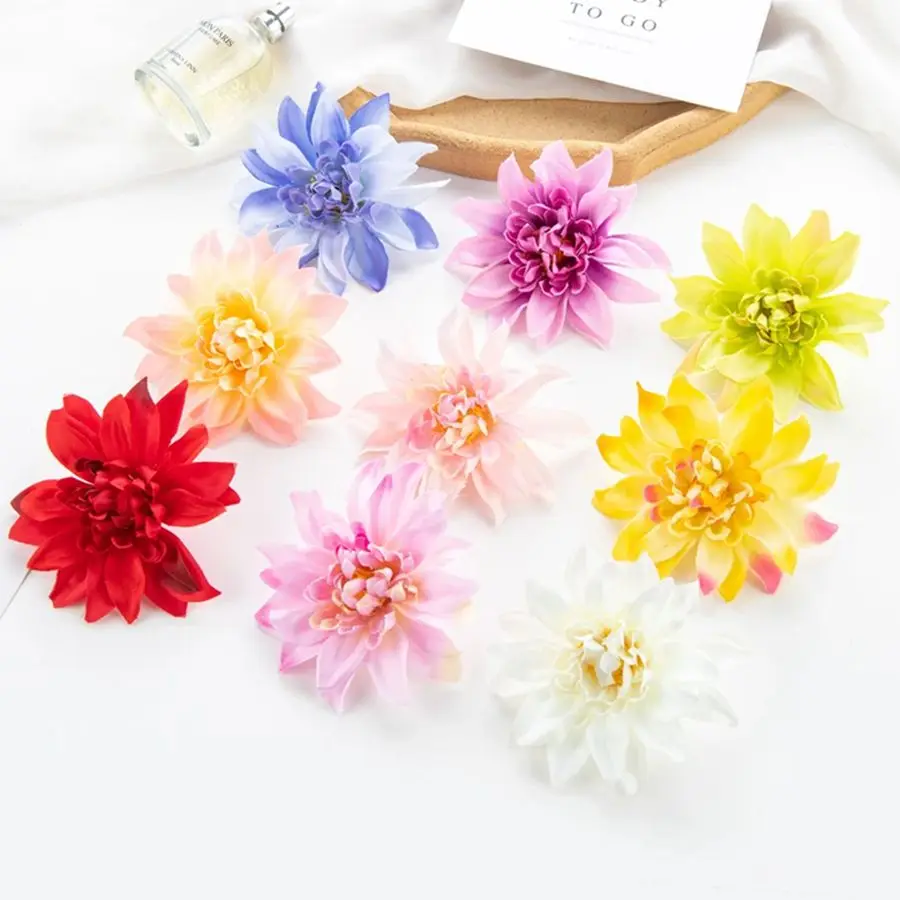 10pcs ArtificialFlower Silk Gerbera Hotsale Christmas Home festival Wedding bridal bouquet Arch Decor Diy gift  Scrapbook Wreath