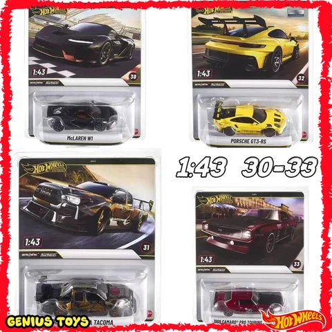 Hot Wheels Premium 1:43 Scale 30-33 Mclaren W1 Toyota Tacoma Porsche '69 Camaro Diecast Alloy Car Collectible Gifts Vehicle Toy