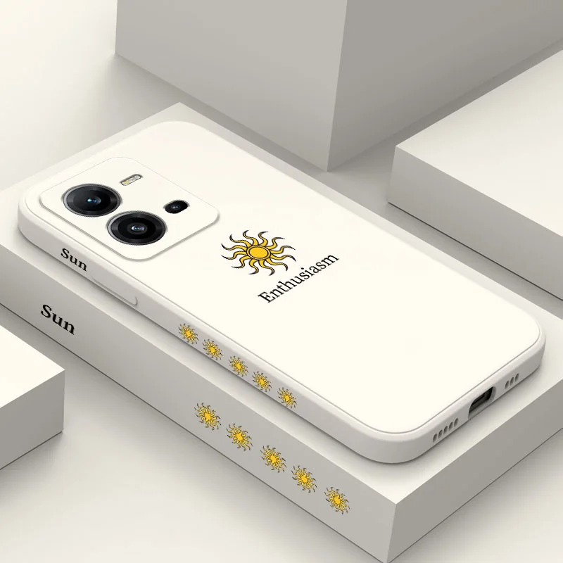 

Simple Sun Phone Case For VIVO V30 V29 V29E V27 V27E V25 V25E V23 V23E V21 V20 Y20 Y12 Y21 Y22 Y50 Y35 Y76 Y36 Pro 4G 5G
