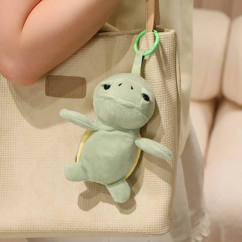 Cute Cartoon Animal Plush Keychain Gorilla Tortoise Dog Stuffted Plushie Pendant Backpack Decor Gift