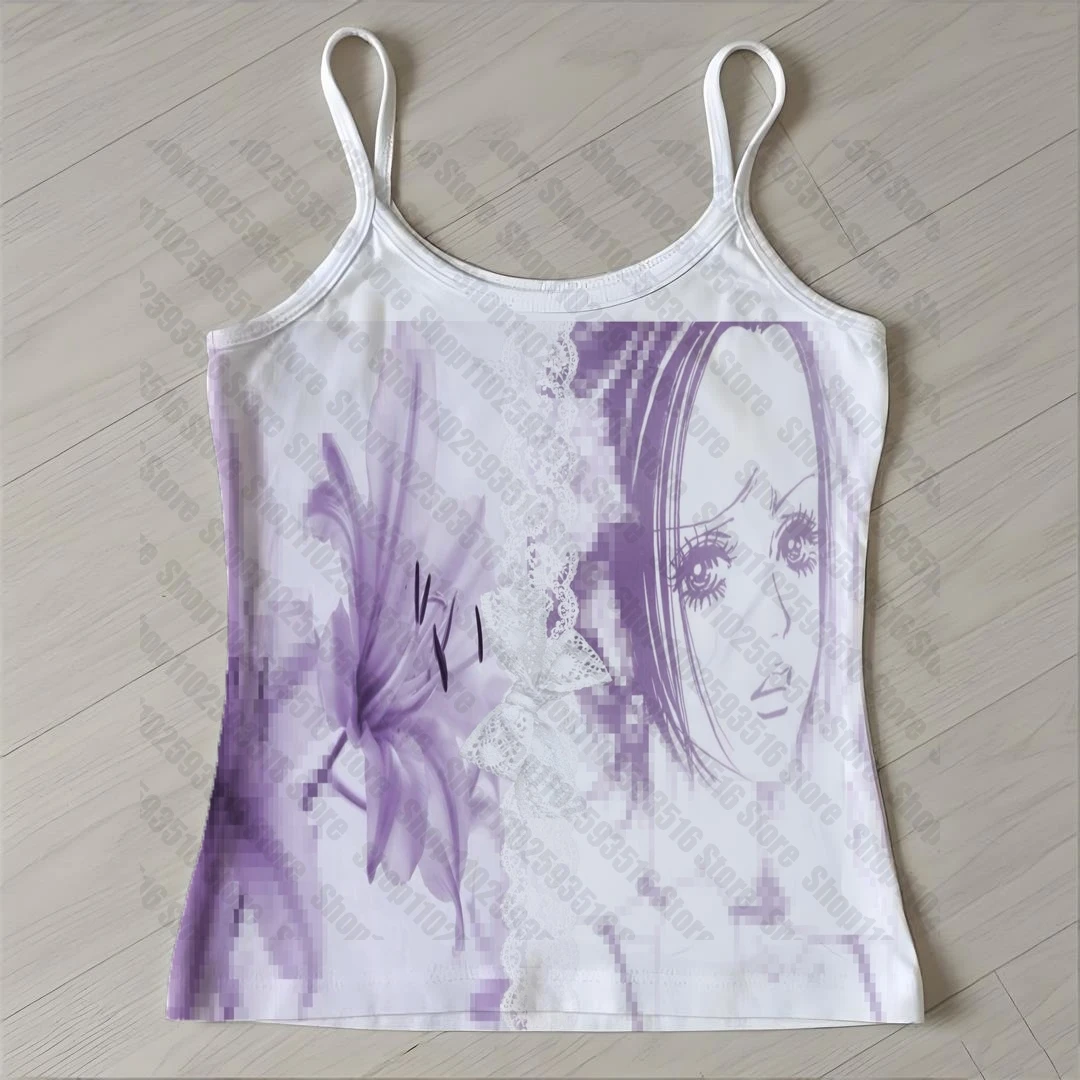 2000er Jahre Tops mit Hosenträgern Damen-Top Y2k Damenkleidung Crop Top Sexy 90er Jahre Kleidung Vintage Damen-Korsett Shoujo Girl Style Emo