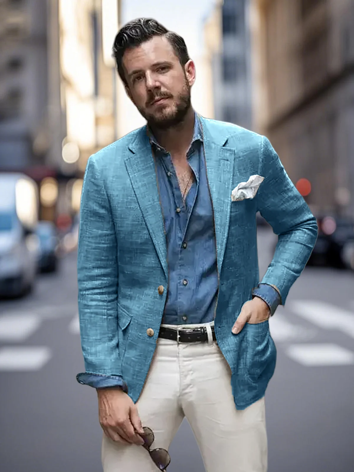 2025ANNIEBRITNEY Casual Linen Suits for Men Slim Fit Tuxedo Men Suit Blazer Trajes Para Hombre Bleizer Masculino Custom Man Suit