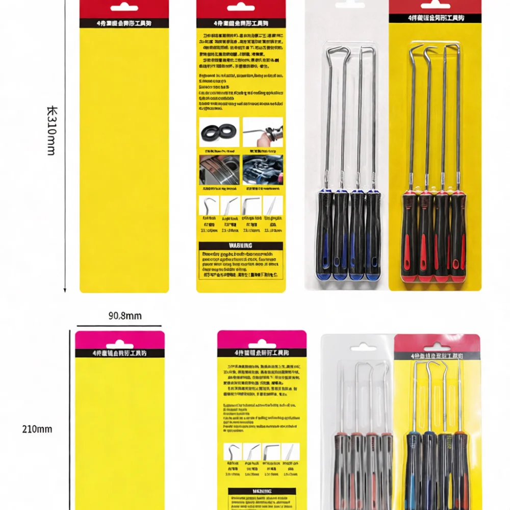 Professional Mechanic Repair Oil Seal Hook Kit Automotive Gasket Picker Precise Hardware Car Maintenance Garage Utility