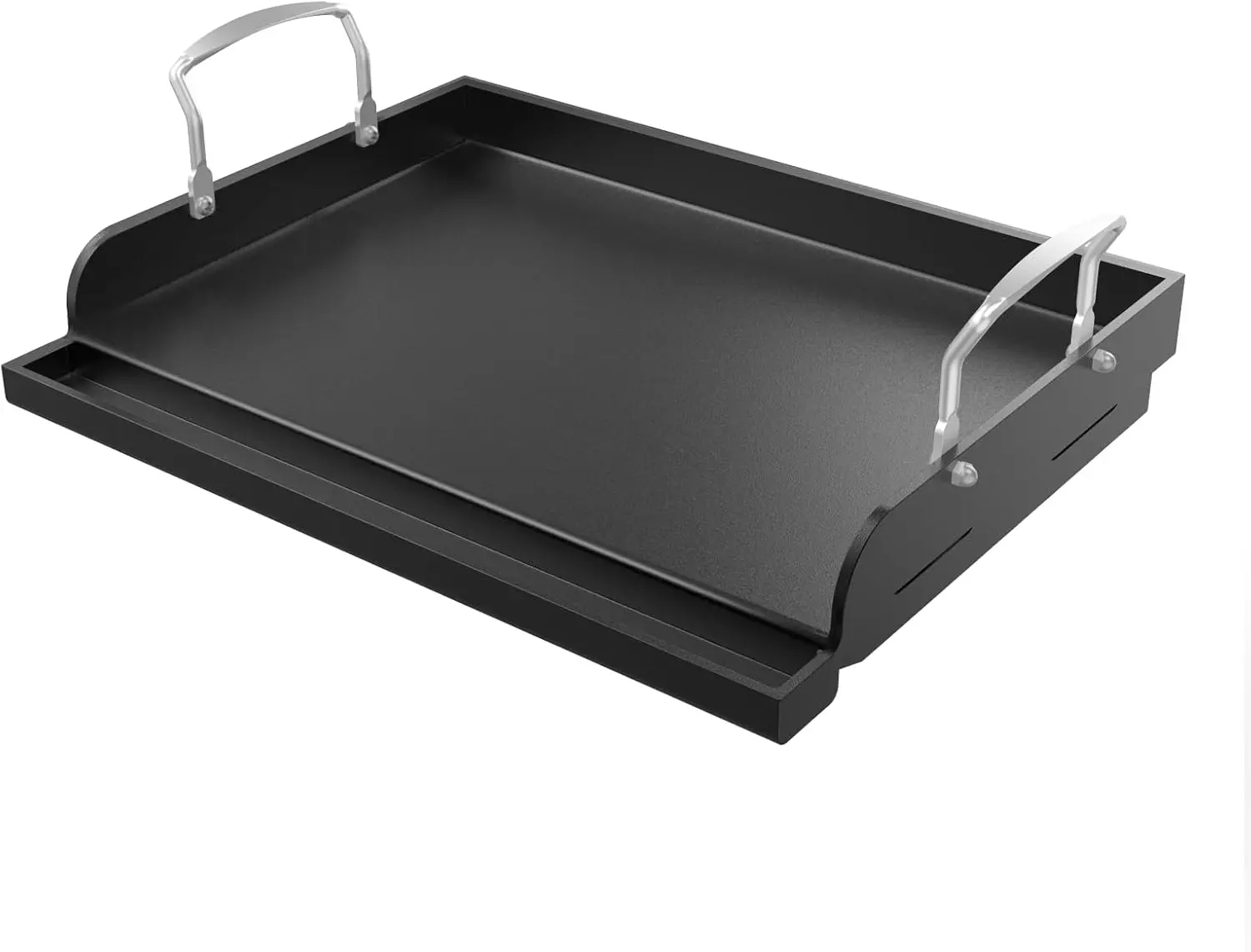 

17"x13" Nonstick Cast Iron Griddle for Gas Grill, Stove Top, Camping - Flat Top Griddle Plate for Blackstone Style Grill