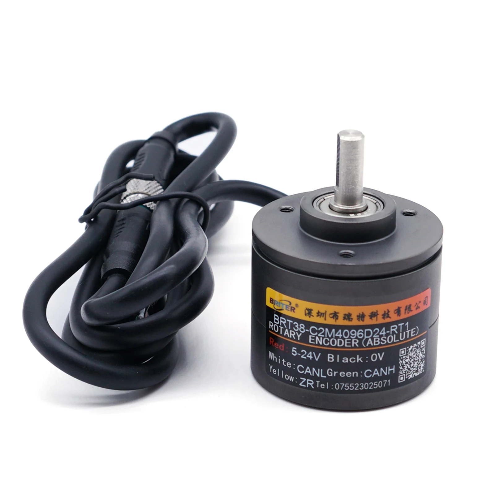 waterproof single turn rotary absolute encoder power off memory angle position CANopen SSI RS485 analog Interface IP68