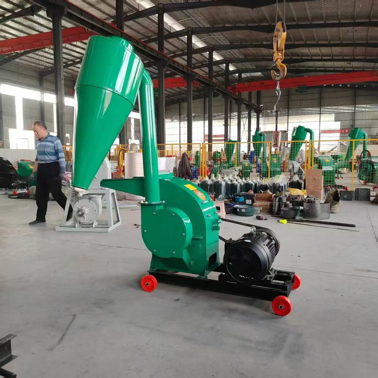 

Factory Grain Rice Maize Wheat Hammer Mill For Animal Feeds Corn Straw Crusher Processing Crushing Machine Small Hammer Mill