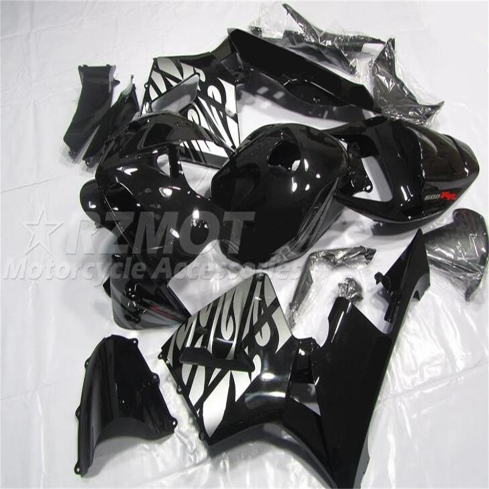 

4Gifts New ABS Motorcycle Whole Fairings Kit Fit For HONDA CBR600RR F5 2005 2006 05 06 Bodywork Set Black Silver