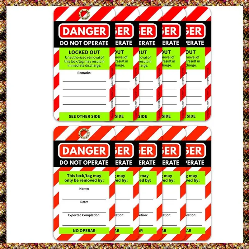 BTCL Lockout Tagout Tags And Padlocks Red Safety Tag Easy Identification Lock Out Kit Tagout Locks Red Lock Padlock Tag Out