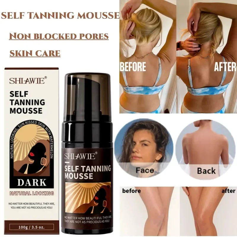 Per il corpo Mousse autoabbronzante spiaggia Outdoor abbronzante Spray abbronzante abbronzante crema abbronzante naturale per il corpo