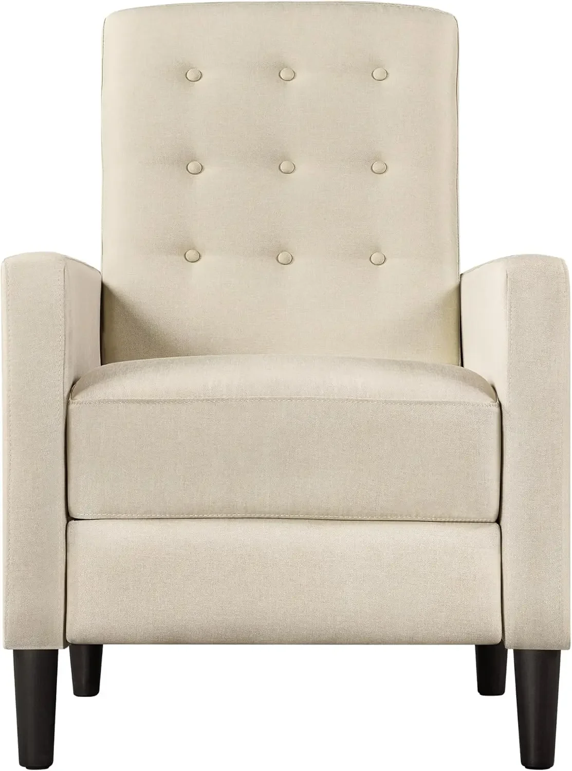 Fabric Recliner Chair Mid-Century Modern Recliner Adjustable Single Recliner Sofa with Thicker Seat Cushion Tufted