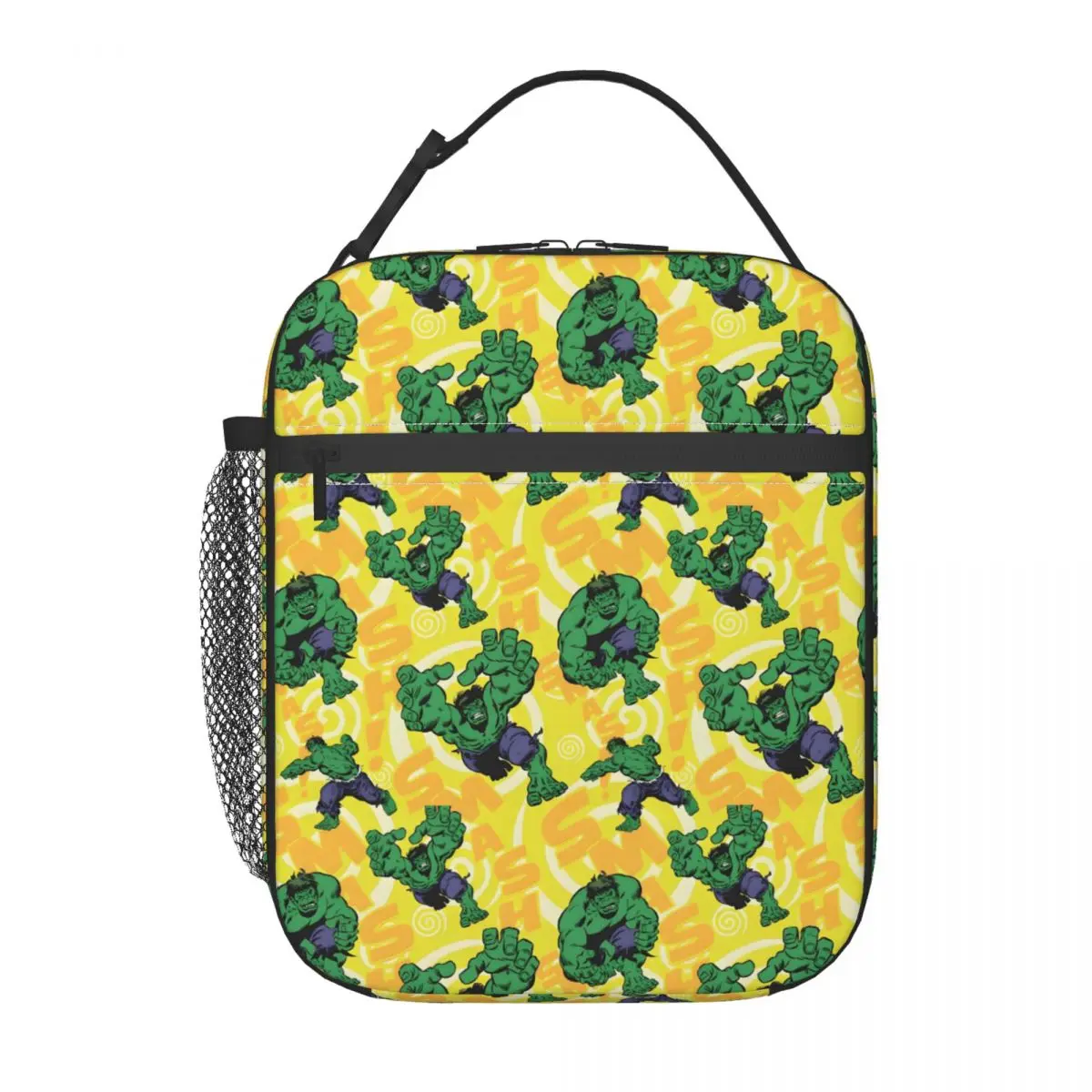

Custom Hulk The Incredible Glow Insulated Lunch Bag for Women Thermal Cooler Bento Box Kids School Children Resuable Tote Bags