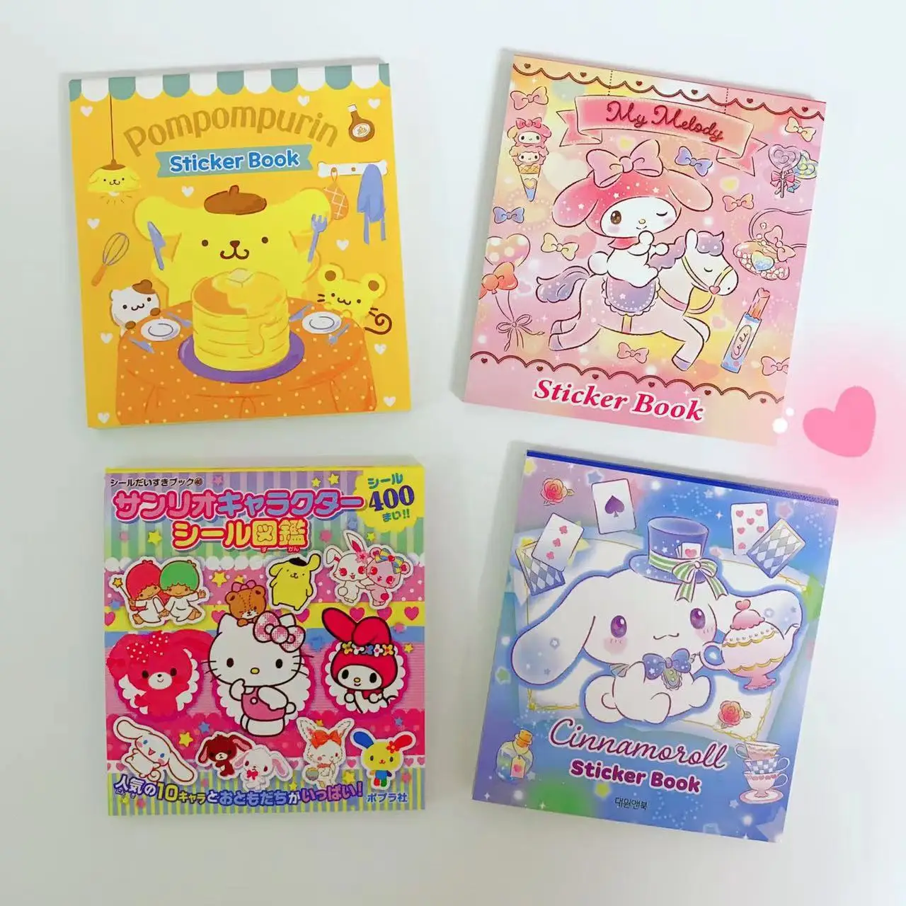 24-page Cartoon Sanrio Sticker Handbook Notebook Notes Decorative Sticker Set Cute Creative DIY Sticker Book Toy Gift