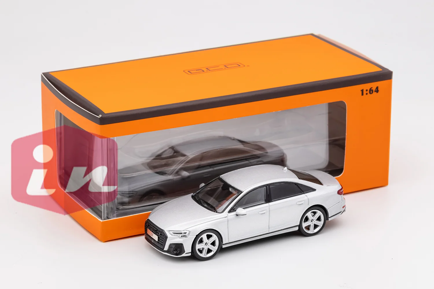 

GCD 1/64 S8 Silver DieCast Model Car Collection Limited Edition Hobby Toy Car