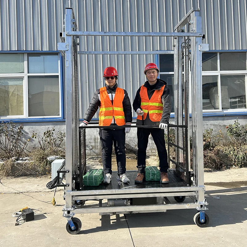 

4m 6m 8m Lift 1000kg Hydraulic Electric Scaffolding Mobile Material Lifting Platform With Remote Controller CE Certification