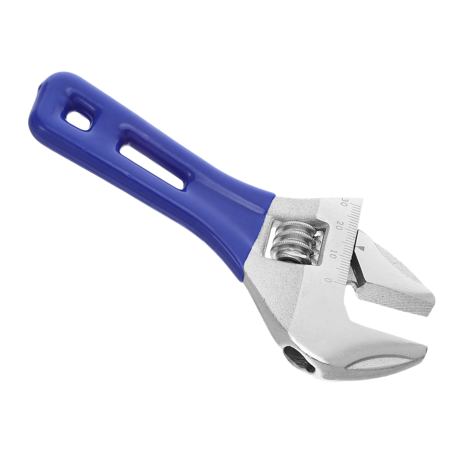 

5 Inch Short Handle Adjustable Wrench Wide Mouth Chrome Vanadium Steel for Bathroom Sink Toilet Tank Repair Plumbing Tool