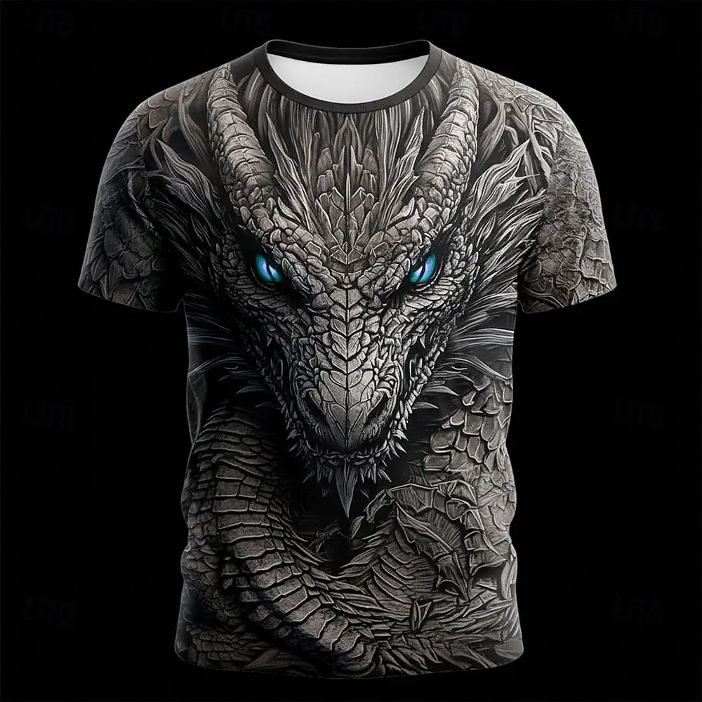 New Animal Orangutan Dragon 3D Print T-shirt Men Women Fashion Casual Oversized Short Sleeve Tops Tees Men Clothing Graphic 2026